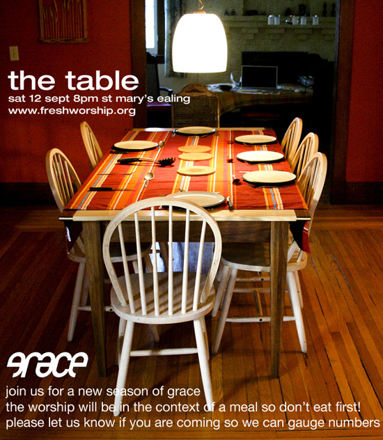 the table flyer