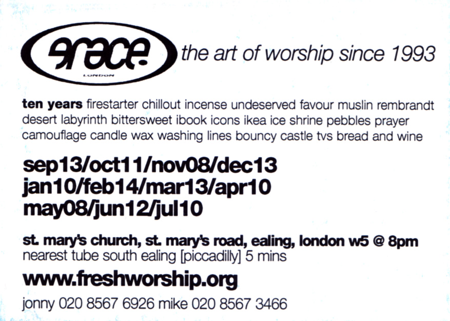 Grace 2003-04 flyer back