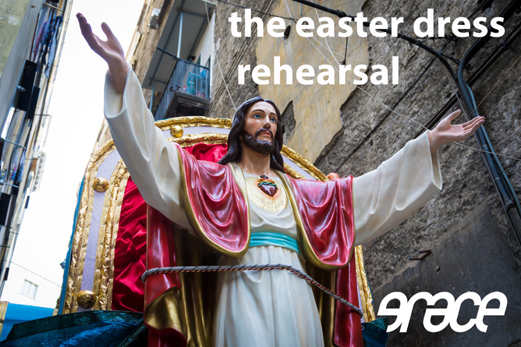 easter dress rehearsal flyer