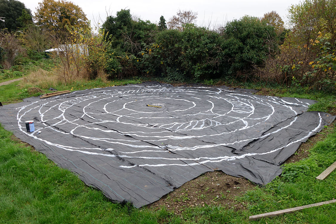 wolf fields labyrinth painting 06